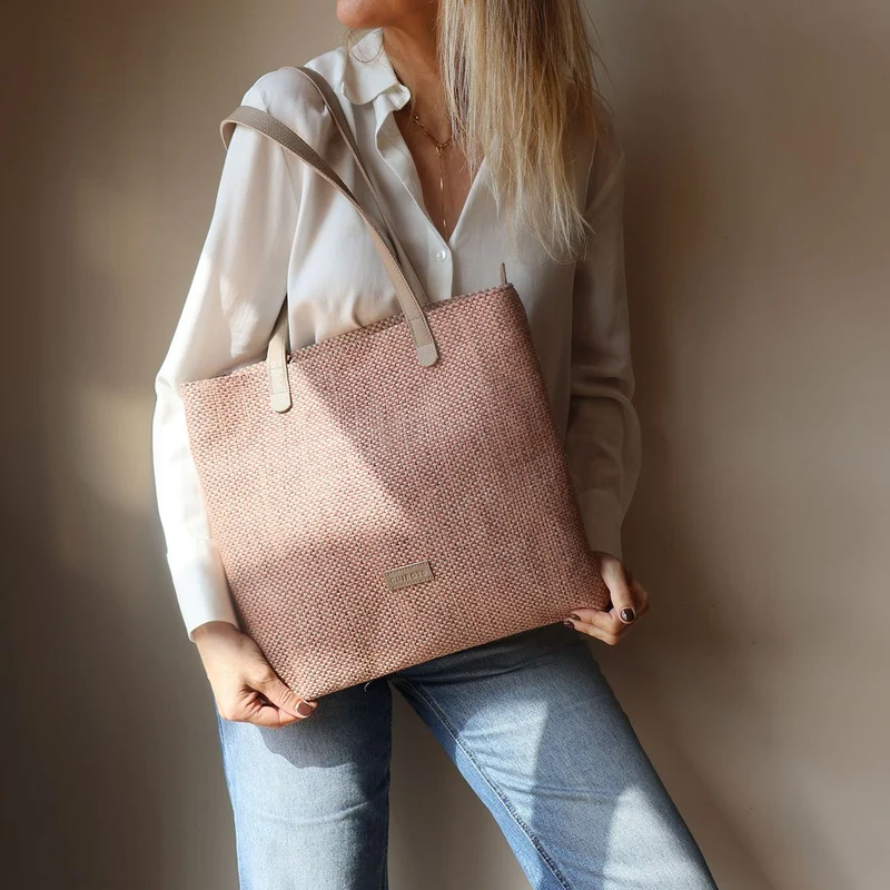 Bolso shopper de rafia CUIROTS Ibiza