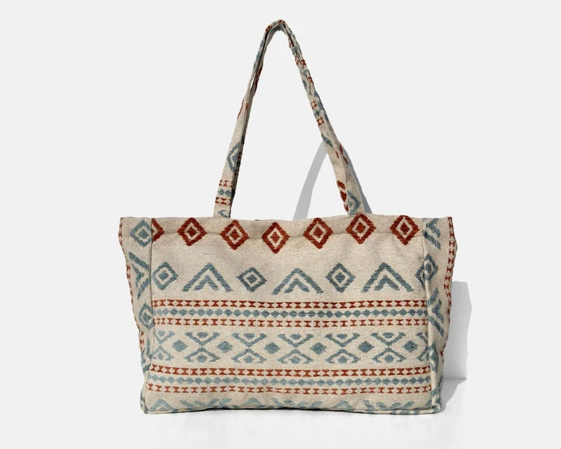 Bolsa tipo shopper grande MINIOTS étnico caldera