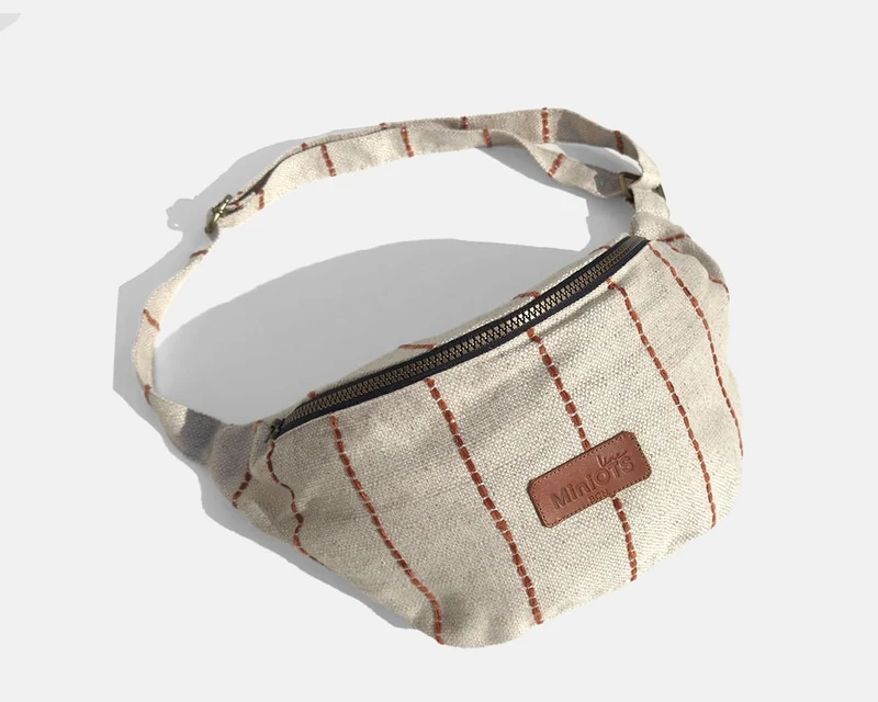 Bolsa bandolera pequeña MINIOTS rayas caldera