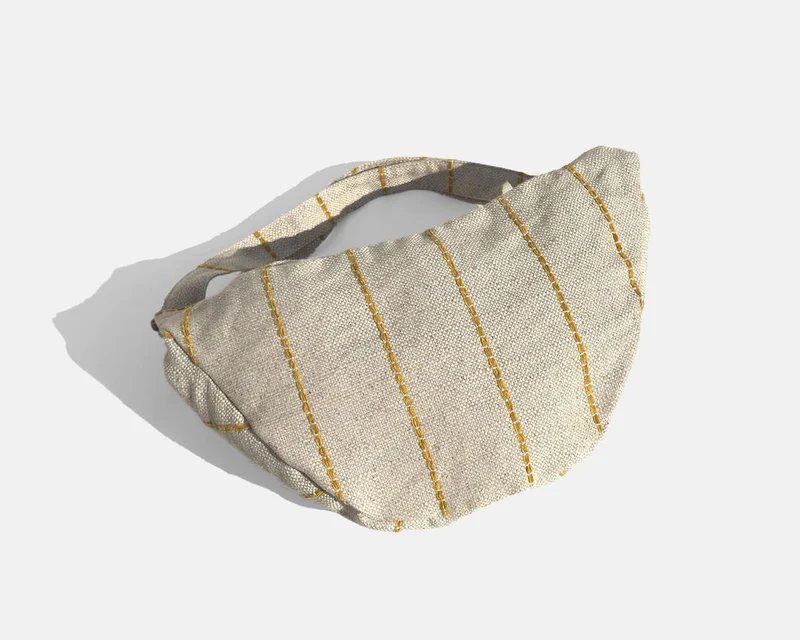 Bolsa bandolera pequeña MINIOTS rayas amarillas