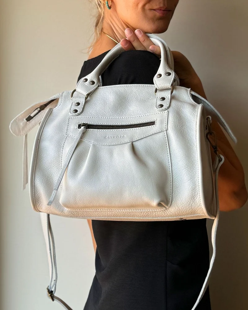 Bolso de mano y bandolera de piel CUIROTS Carla