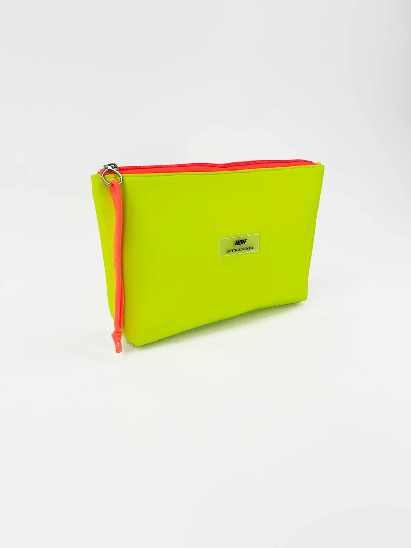 Bolso de mano Neopreno Amarillo Flúor