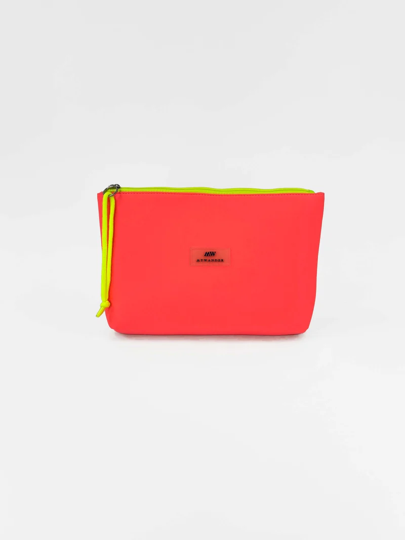 Cartera Neopreno Coral Fluor