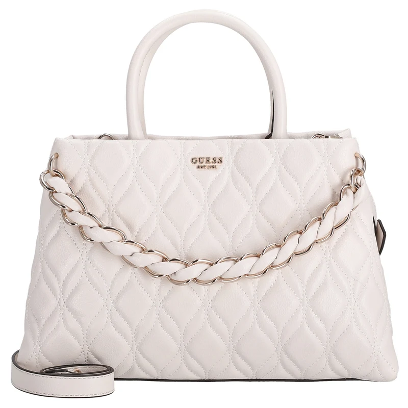 Guess Maxine Satchel - Bolso de mano 34 cm (off white)
