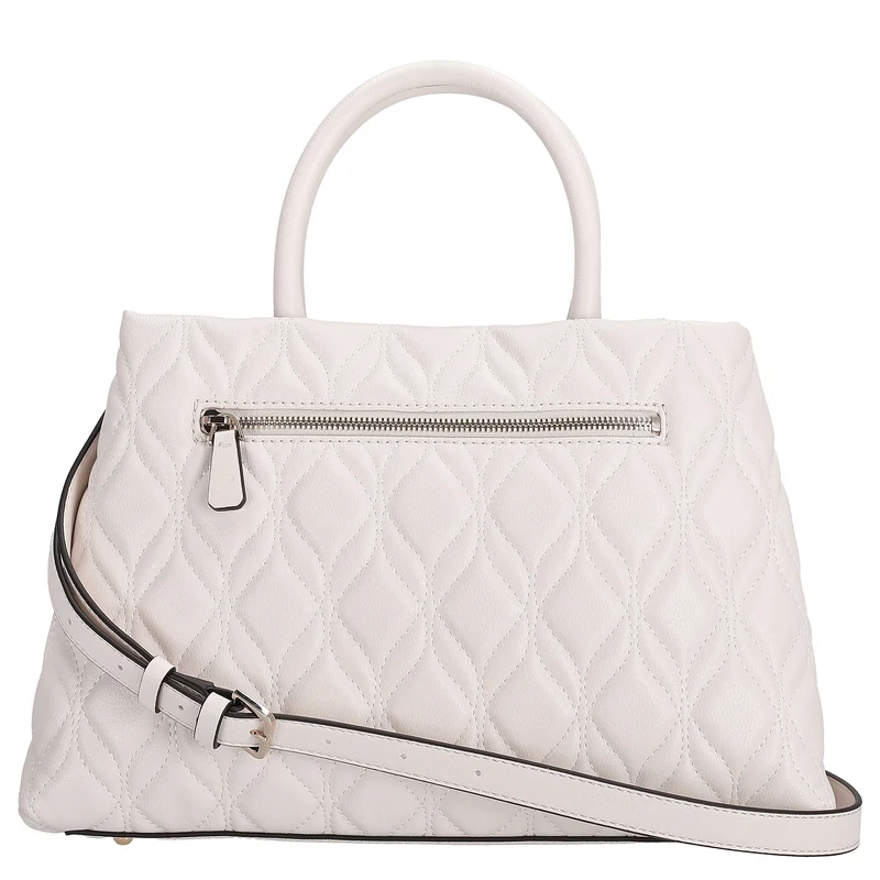 Guess Maxine Satchel - Bolso de mano 34 cm (off white)