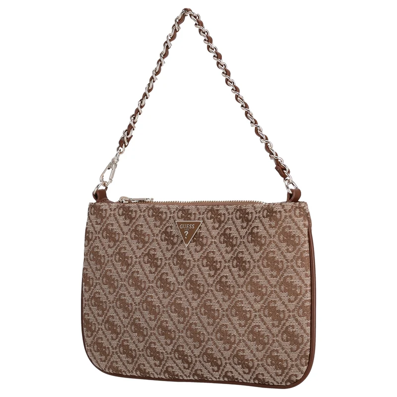 Guess Flat Pouch - Bolso de hombro 24.5 cm (latte logo)