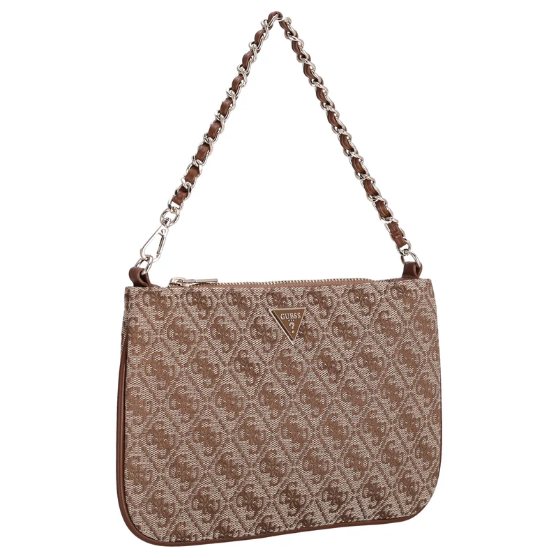 Guess Flat Pouch - Bolso de hombro 24.5 cm (latte logo)
