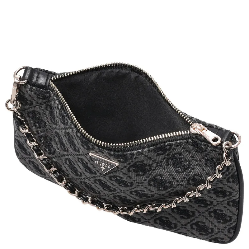 Guess Flat Pouch - Bolso de hombro 24.5 cm (coal logo)
