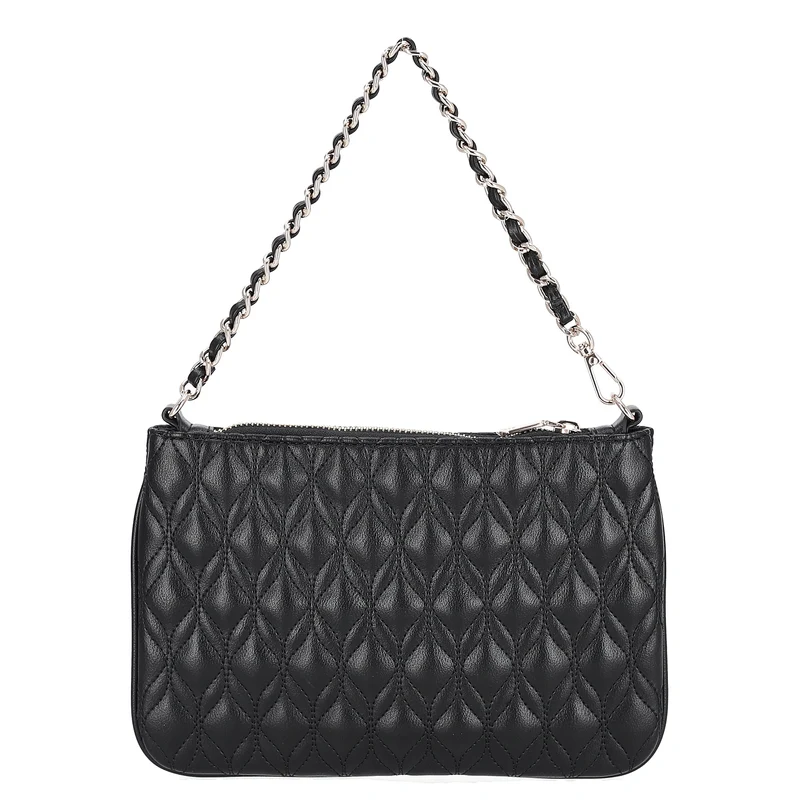 Guess Maxine Quilted Flat Pouch - Bolso bandolera 24 cm (black)