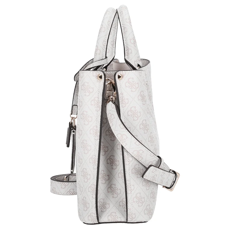 Guess Meridian II Satchel - Bolso de mano 30 cm (bone logo)