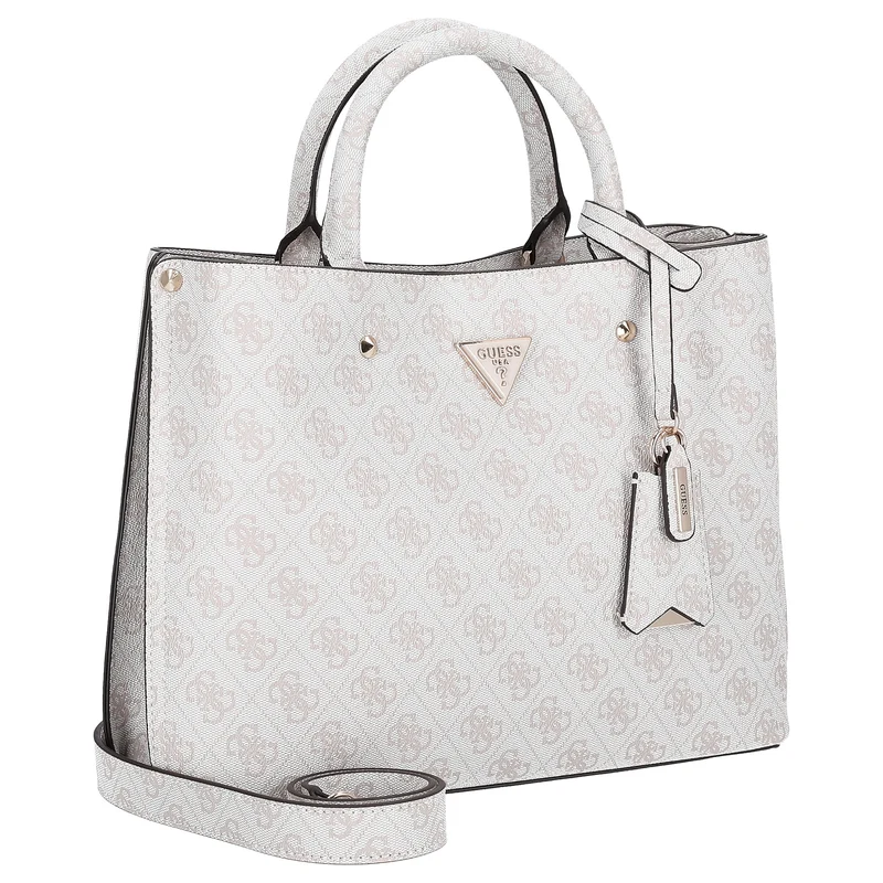 Guess Meridian II Satchel - Bolso de mano 30 cm (bone logo)