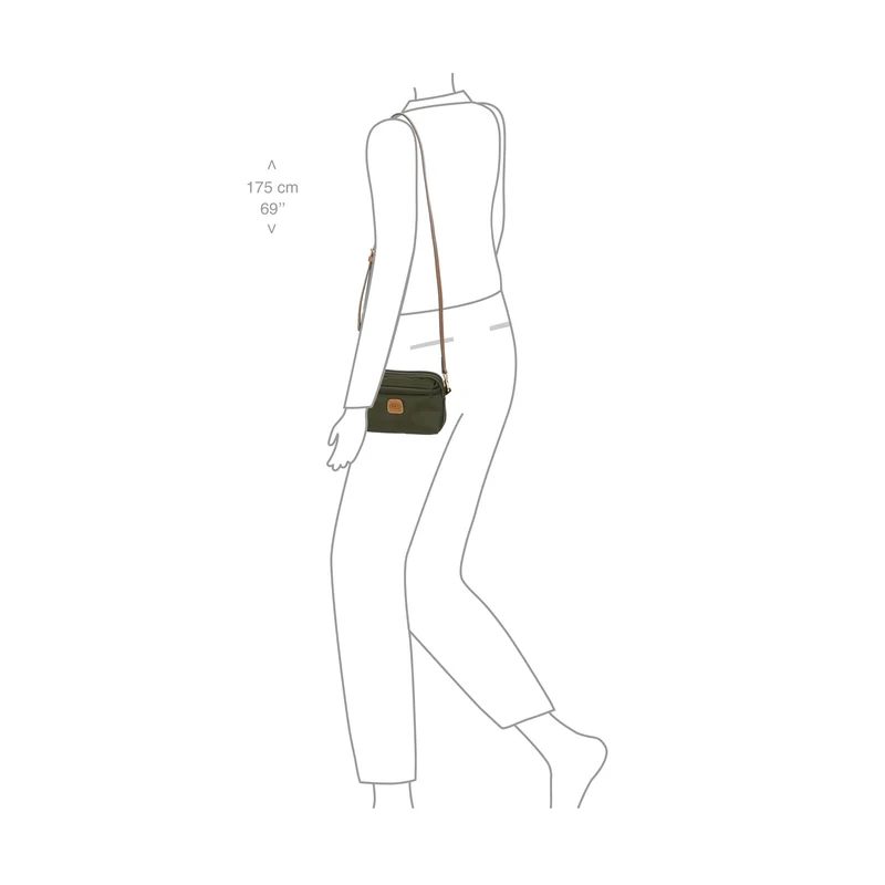 Brics X-Collection - Bolso bandolera S 18 cm (olive)