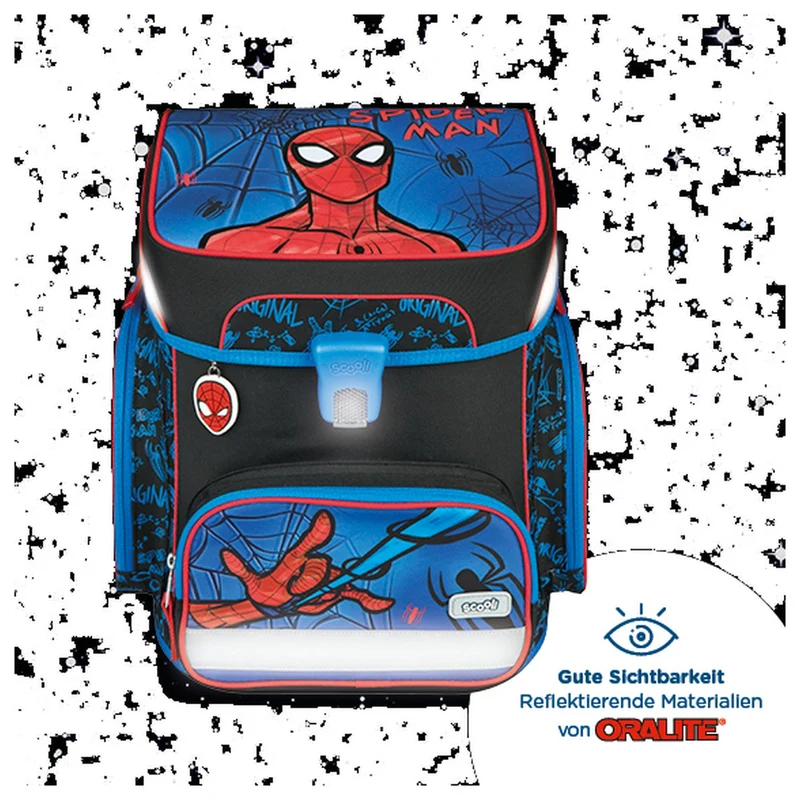 Scooli EasyFit - Set de mochila escolar 5 piezas (Spider-Man)