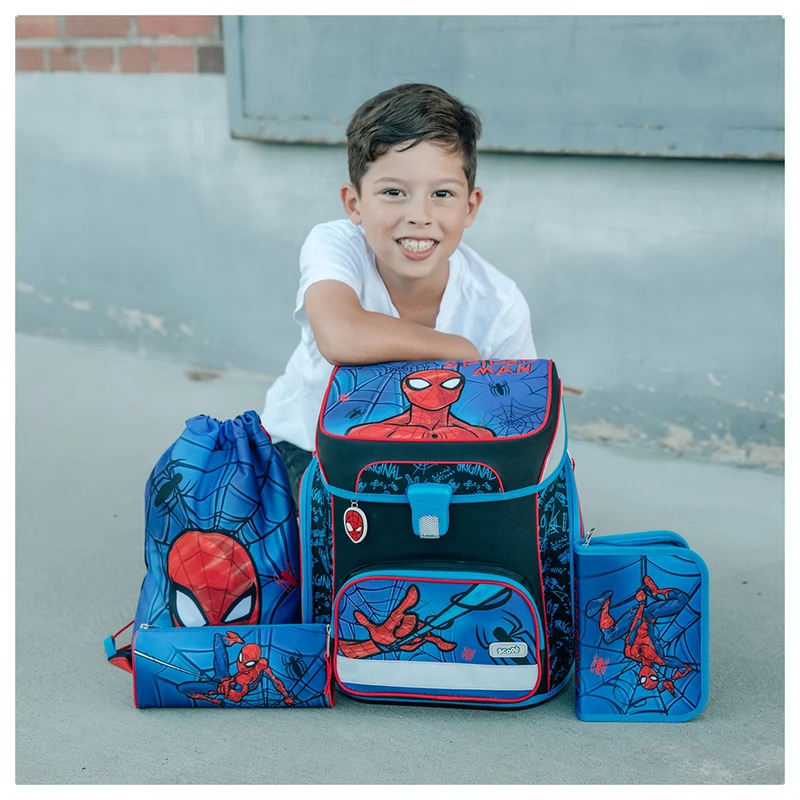 Scooli EasyFit - Set de mochila escolar 5 piezas (Spider-Man)