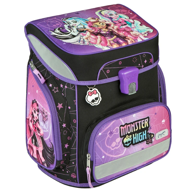 Scooli EasyFit - Set de mochila escolar 5 piezas (Monster High)