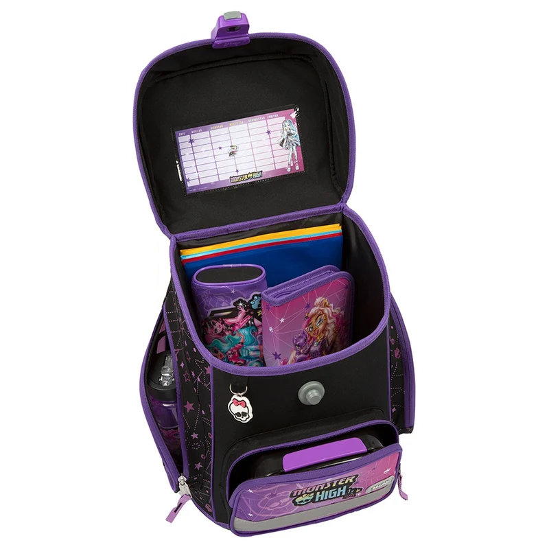 Scooli EasyFit - Set de mochila escolar 5 piezas (Monster High)