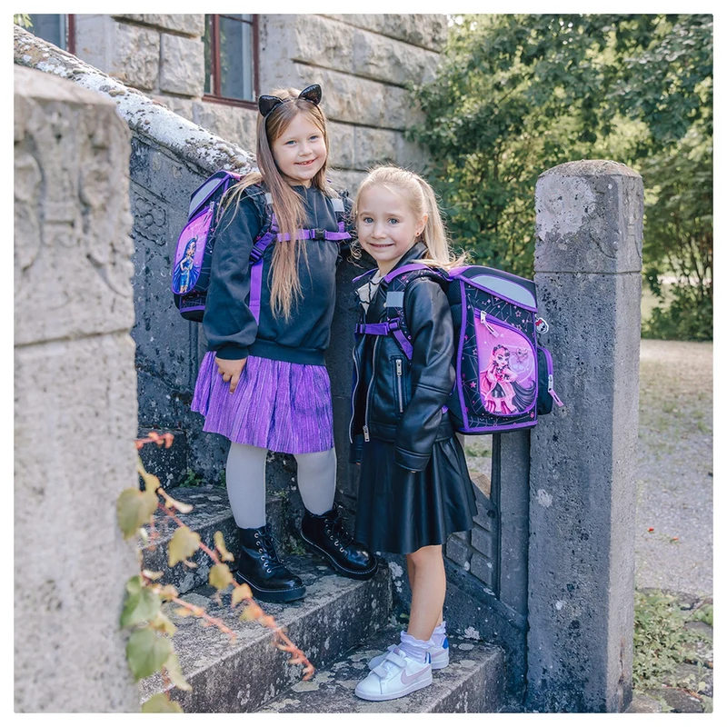 Scooli EasyFit - Set de mochila escolar 5 piezas (Monster High)
