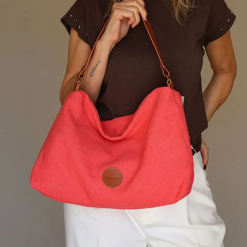 Bolso de hombro lino CUIROTS Louise