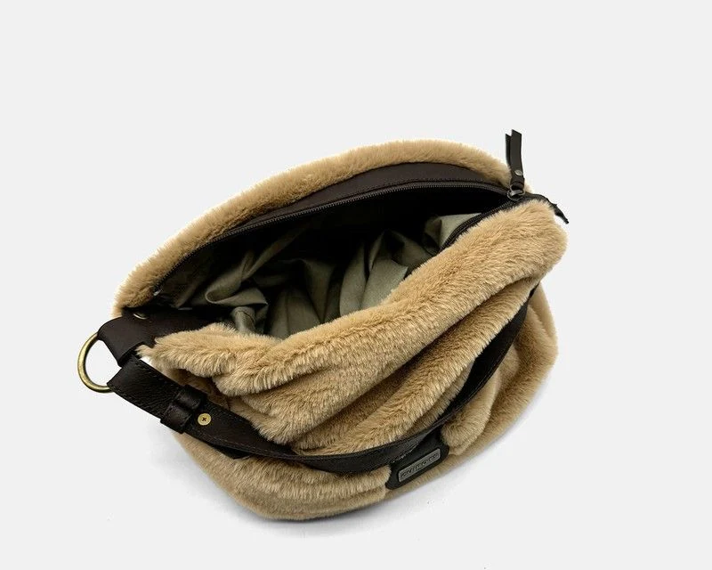 Bolso de hombro grande CUIROTS Grosseto con pelito