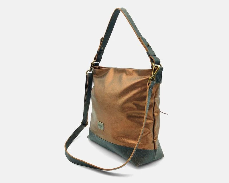 Bolso de hombro grande CUIROTS Duet de piel