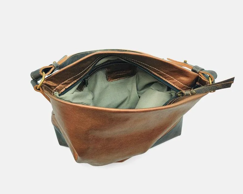 Bolso de hombro grande CUIROTS Duet de piel