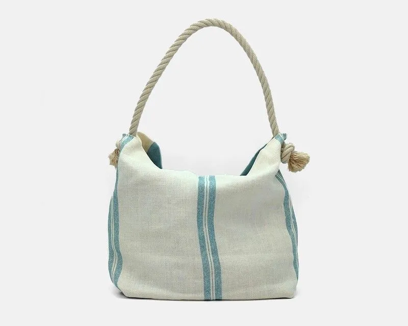 Bolso de hombro de lino CUIROTS Weekend