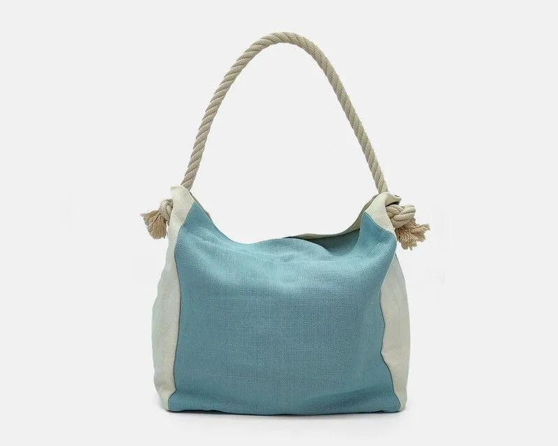 Bolso de hombro de lino CUIROTS Weekend