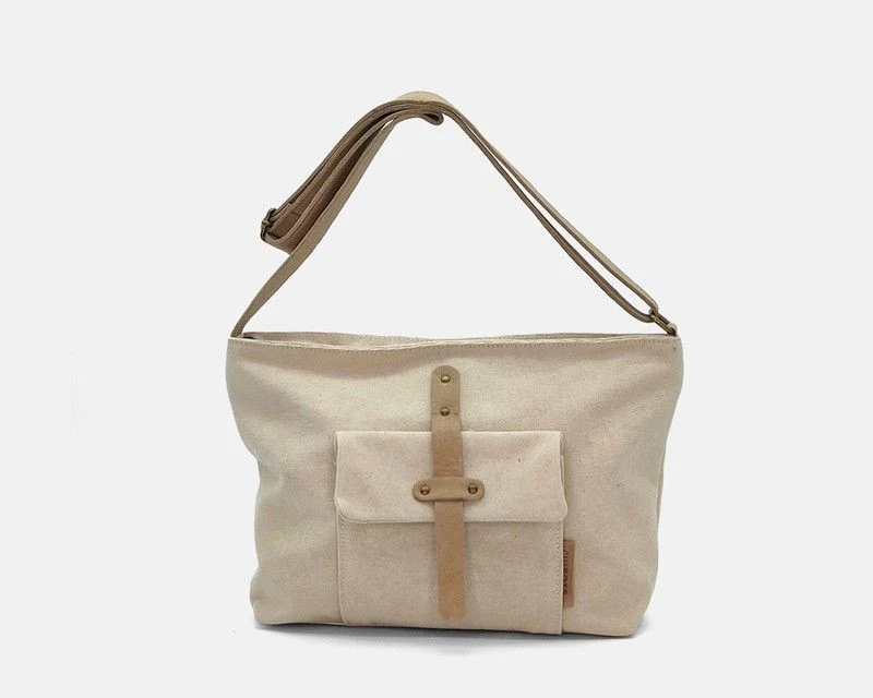 Bolso bandolera CUIROTS Mist de lona y piel
