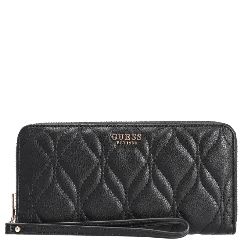 Guess Maxine SLG Large Zip - Cartera 12cc 20.5 cm (black)