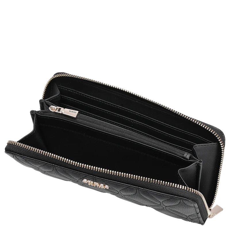 Guess Maxine SLG Large Zip - Cartera 12cc 20.5 cm (black)
