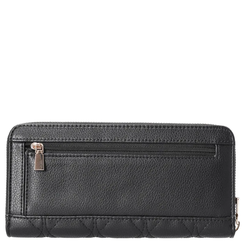 Guess Maxine SLG Large Zip - Cartera 12cc 20.5 cm (black)