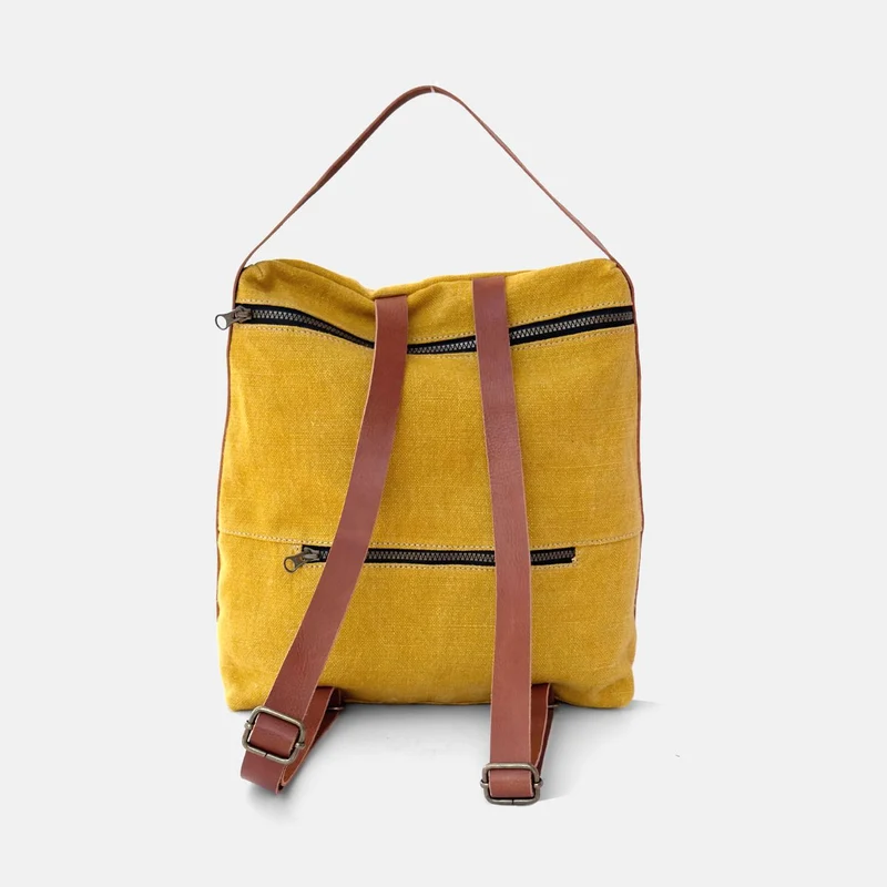 Mochila de lino antirrobo CUIROTS Louise