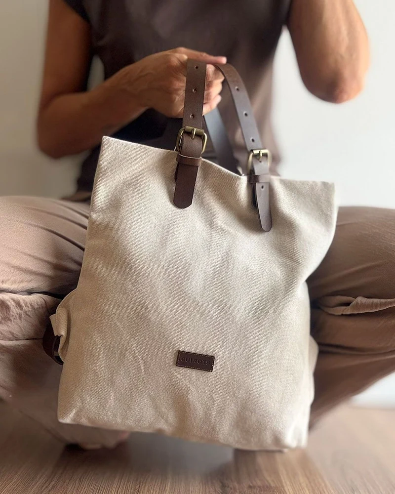 Mochila CUIROTS Summer de algodón efecto lavado
