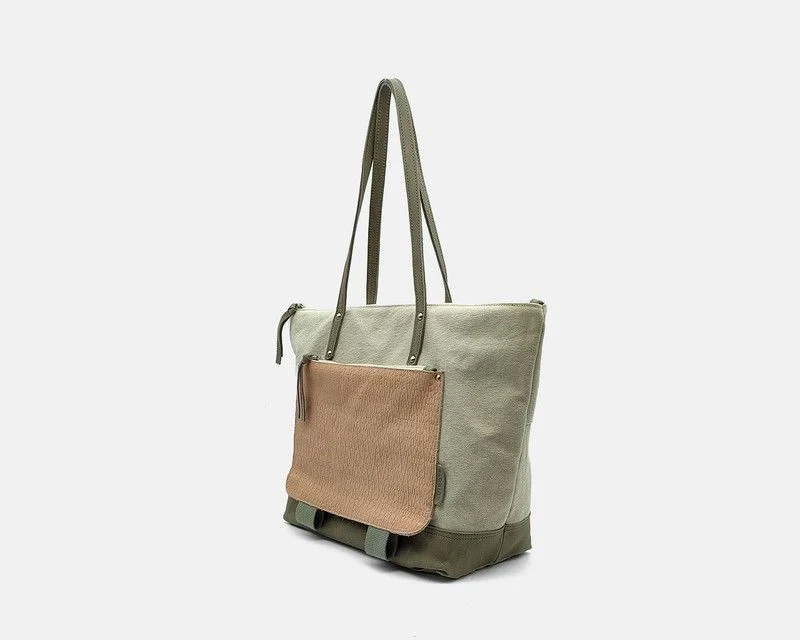 Bolso tote CUIROTS canvas mix