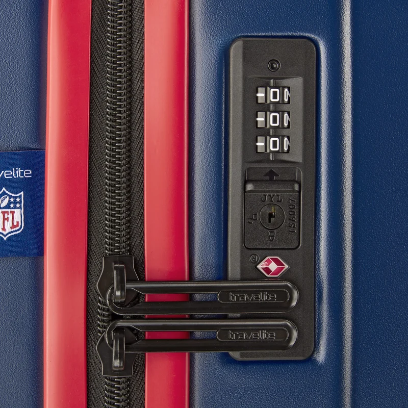 Travelite NFL - Trolley de 4 ruedas M 67 cm expandible (New England Patriots)