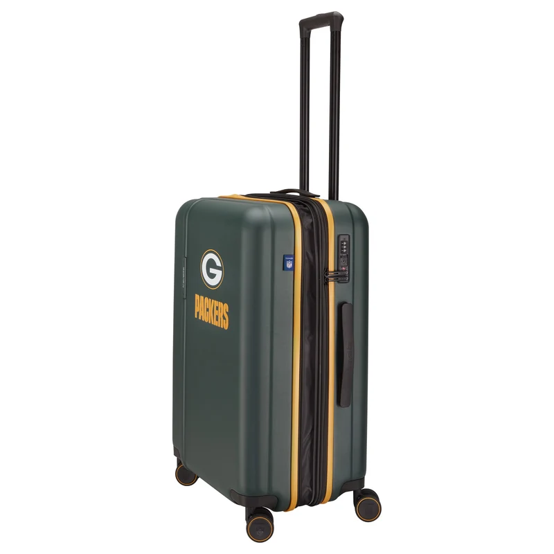 Travelite NFL - Trolley de 4 ruedas M 67 cm expandible (Green Bay Packers)
