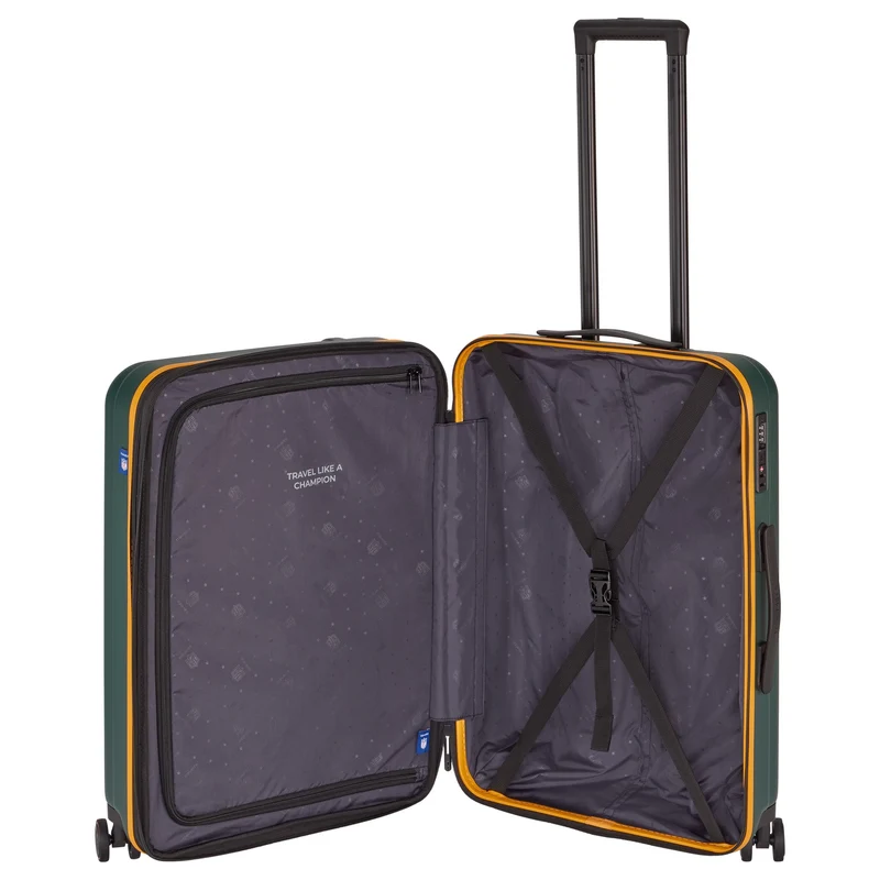 Travelite NFL - Trolley de 4 ruedas M 67 cm expandible (Green Bay Packers)