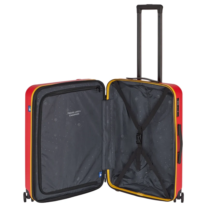 Travelite NFL - Trolley de 4 ruedas M 67 cm expandible (Kansas City Chiefs)