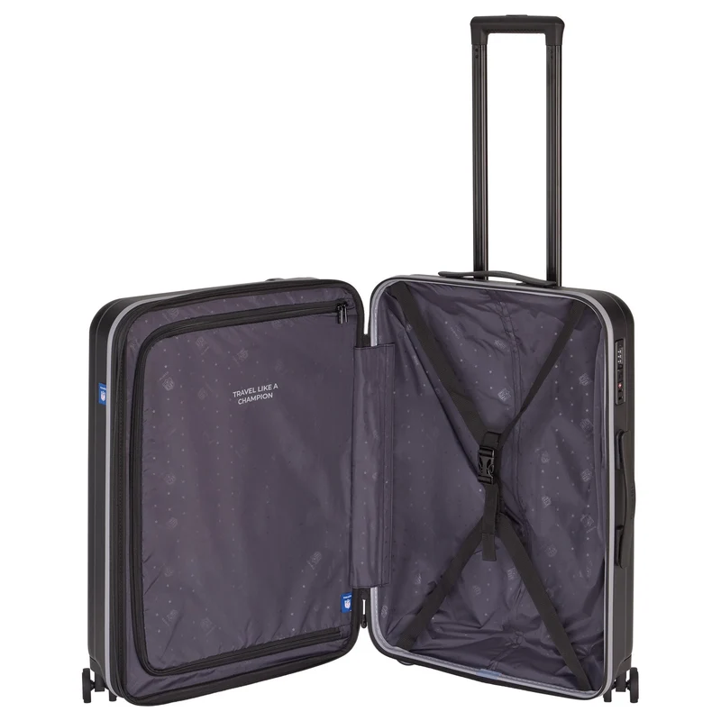 Travelite NFL - Trolley de 4 ruedas M 67 cm expandible (Las Vegas Raiders)