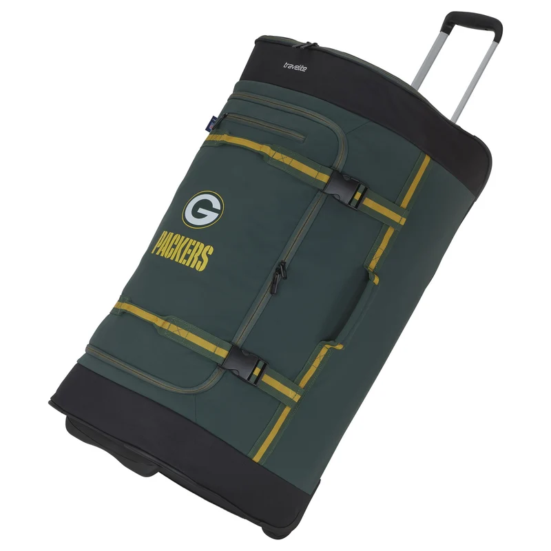 Travelite NFL - Bolsa de viaje con ruedas 79 cm (Green Bay Packers)