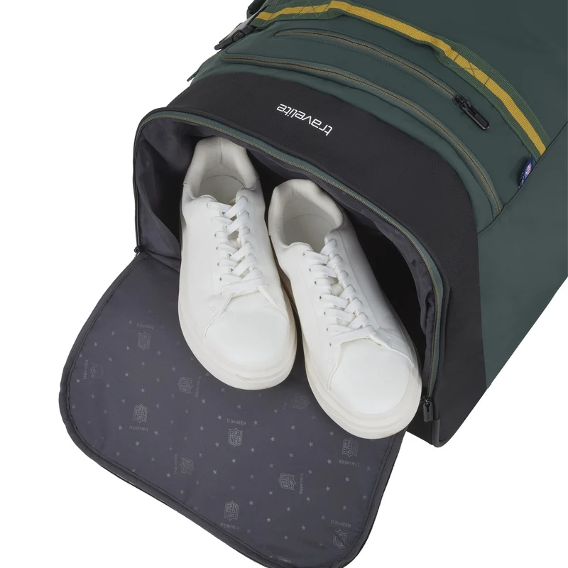 Travelite NFL - Bolsa de viaje con ruedas 79 cm (Green Bay Packers)