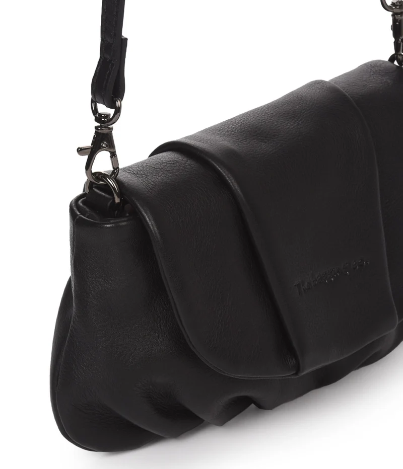 Bandolera pequeña de piel THB Scallop