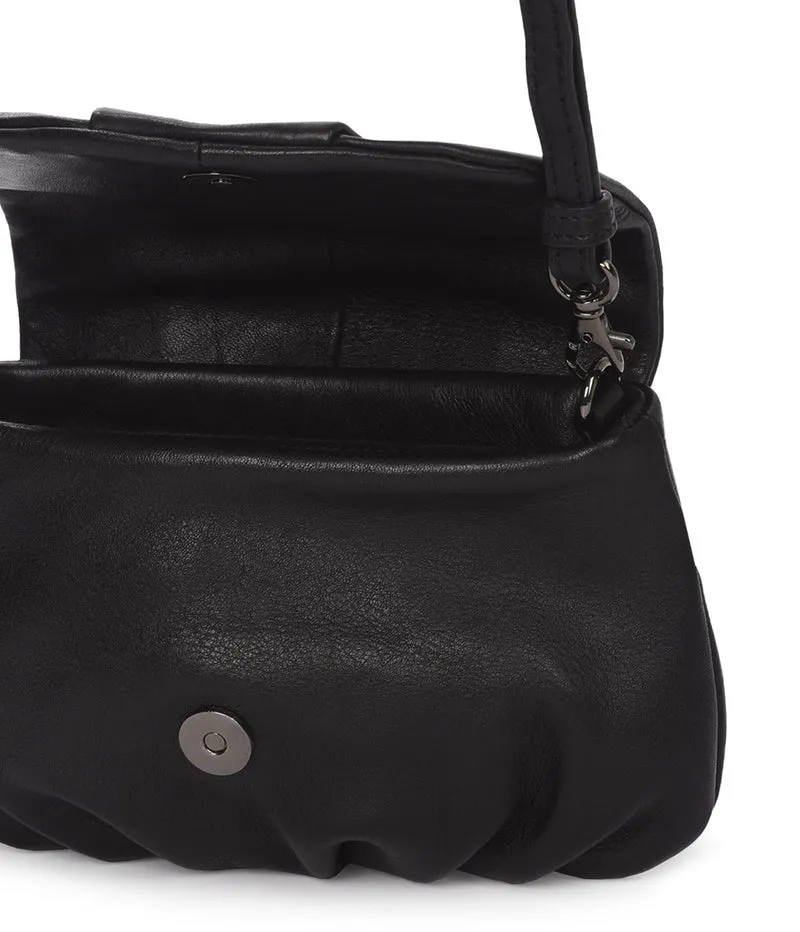 Bandolera pequeña de piel THB Scallop