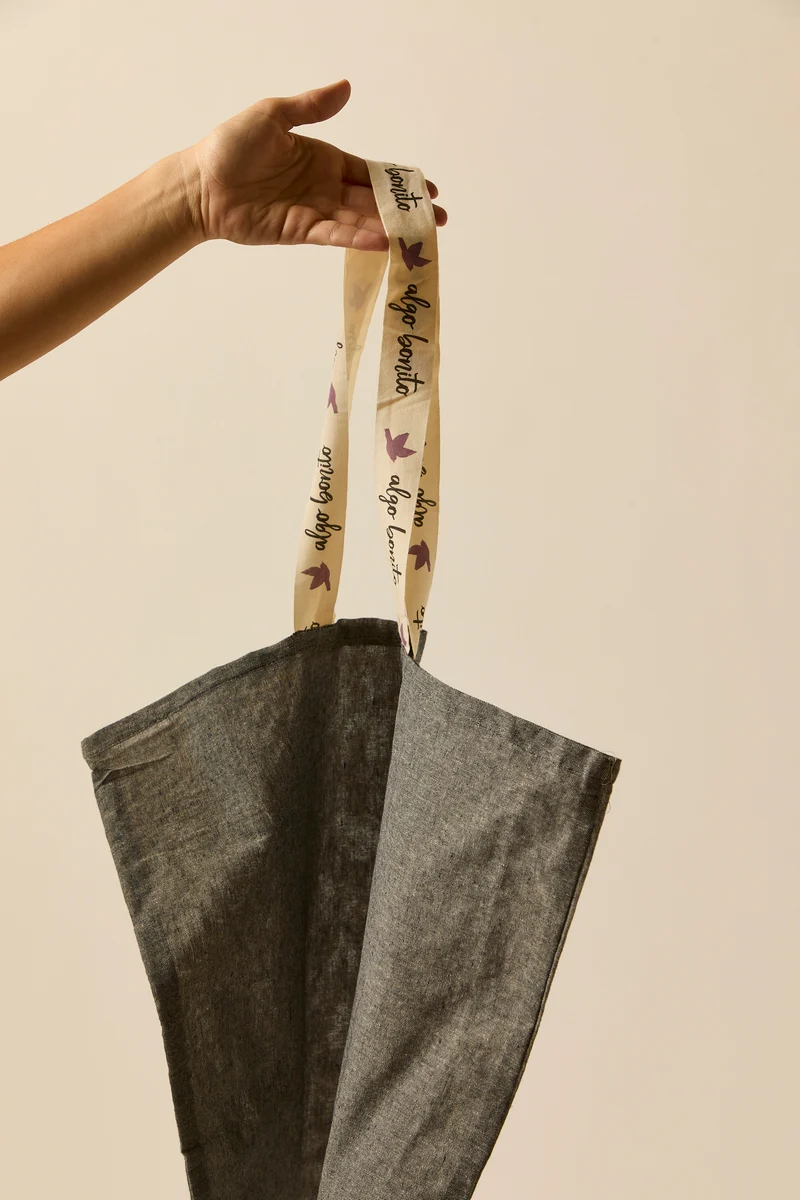 Tote bag 100% algodón gris