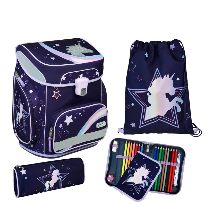 Scooli EasyFit - Set de mochila escolar 5 piezas (Dreamland)