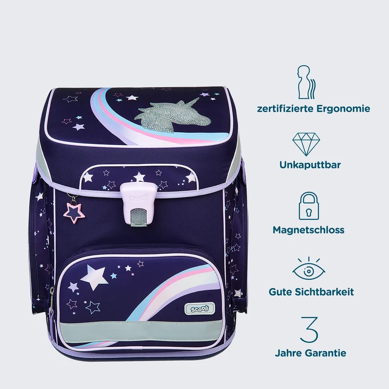 Scooli EasyFit - Set de mochila escolar 5 piezas (Dreamland)