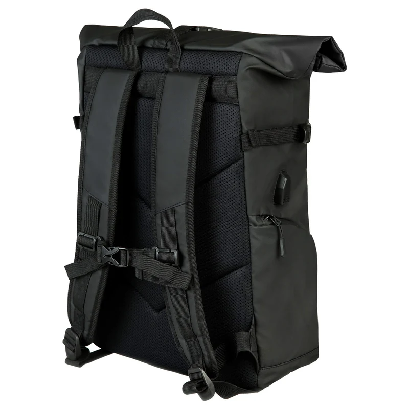 Neoxx VIBE Roll Top - Mochila 15" 45 cm USB (urban)