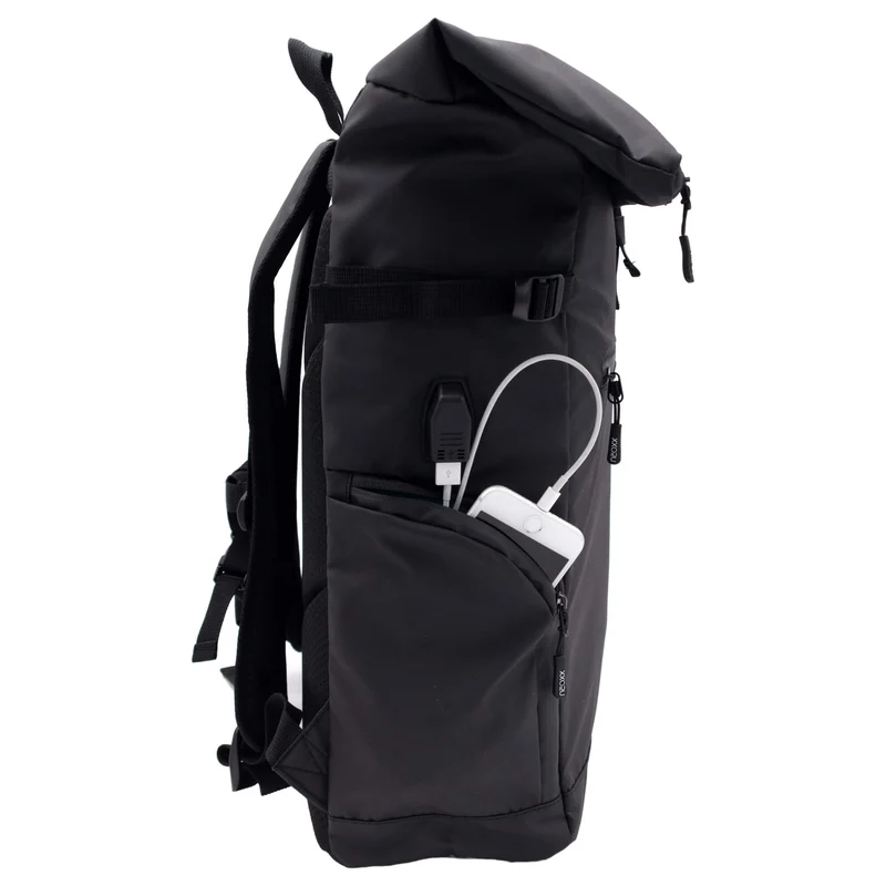 Neoxx VIBE Roll Top - Mochila 15" 45 cm USB (urban)