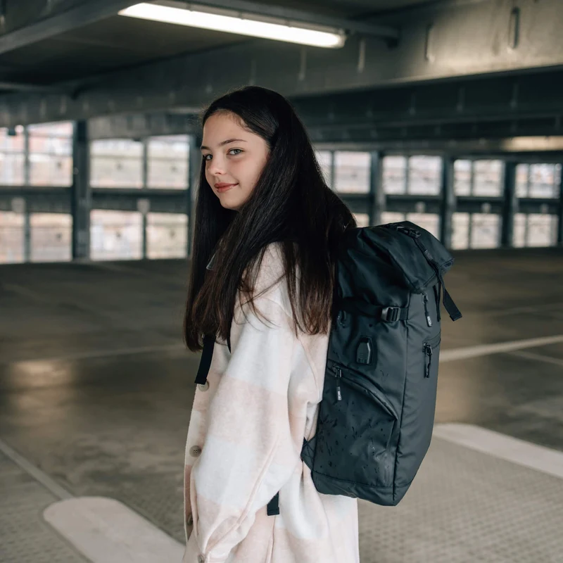 Neoxx VIBE Roll Top - Mochila 15" 45 cm USB (urban)