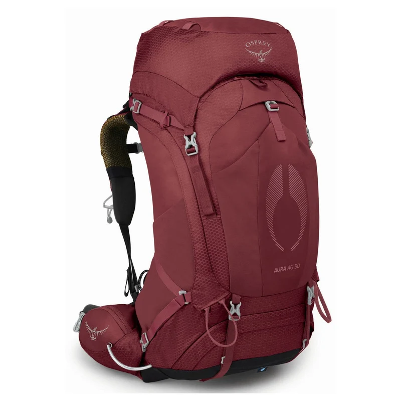 Osprey Aura AG 50 Women M/L - Mochila de trekking 80 cm (berry sorbet red)